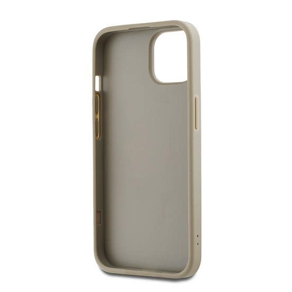 DKNY Håndledsrem Stock Logo etui til iPhone 15 Plus - beige