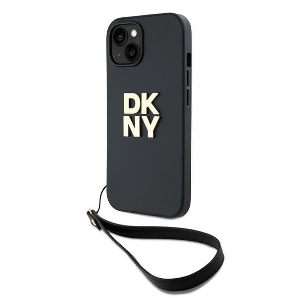 DKNY Handledsrem Stock Logo fodral för iPhone 15 / 14 / 13 - svart