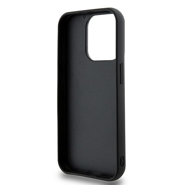 DKNY 3D Rubber Repeat Pattern-etui til iPhone 15 Pro Max - sort