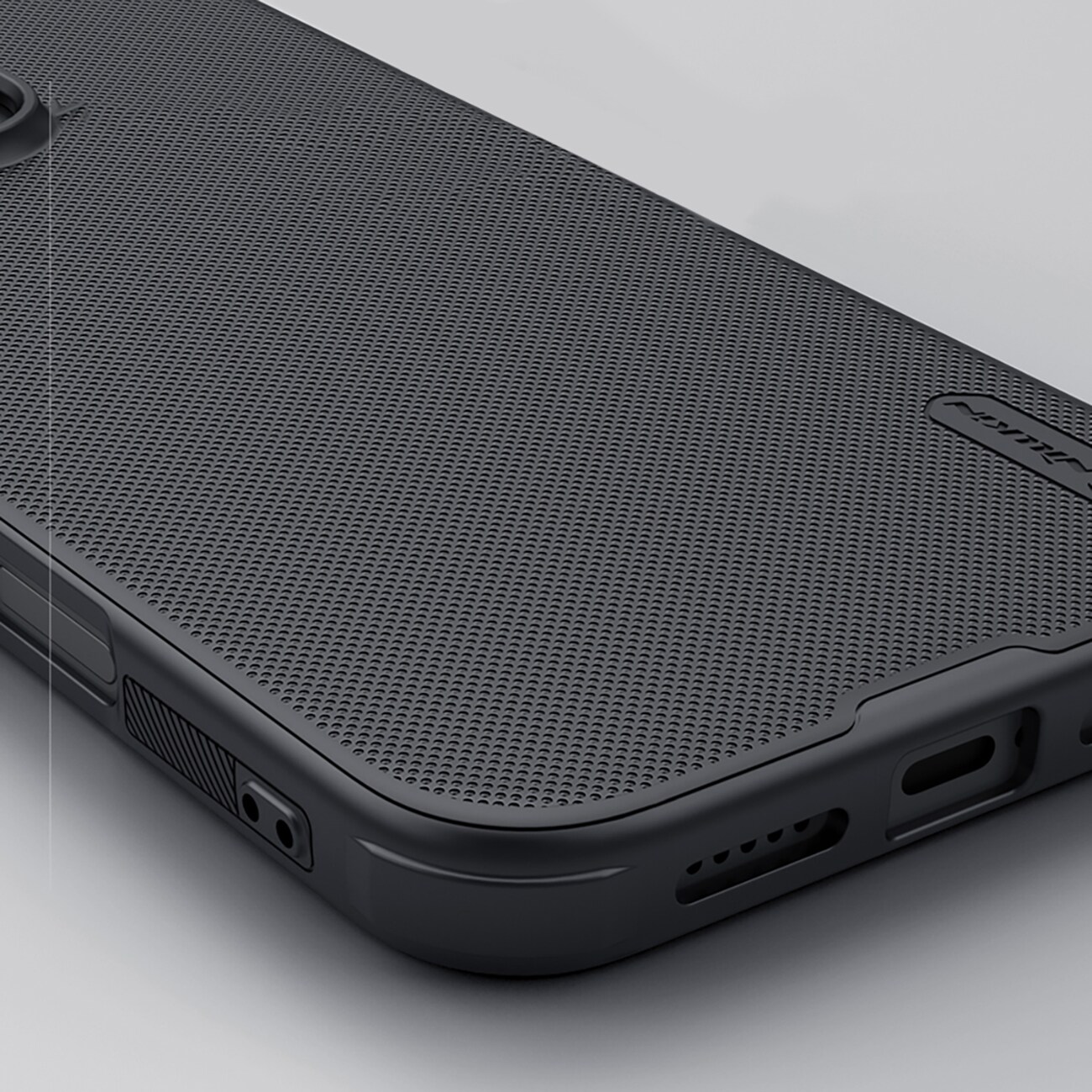 Nillkin Super Frosted Shield Pro-etui til iPhone 16 Pro - sort