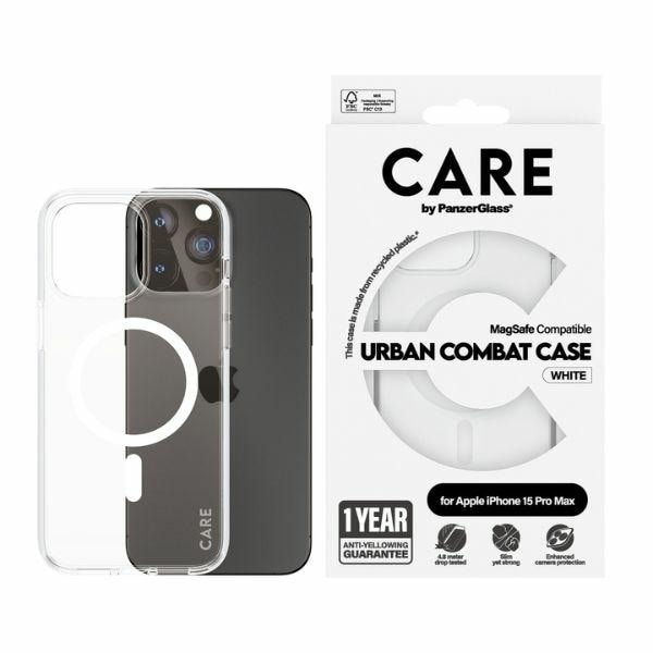 CARE by PanzerGlass Urban Combat Case MagSafe för iPhone 15 Pro Max - Vit