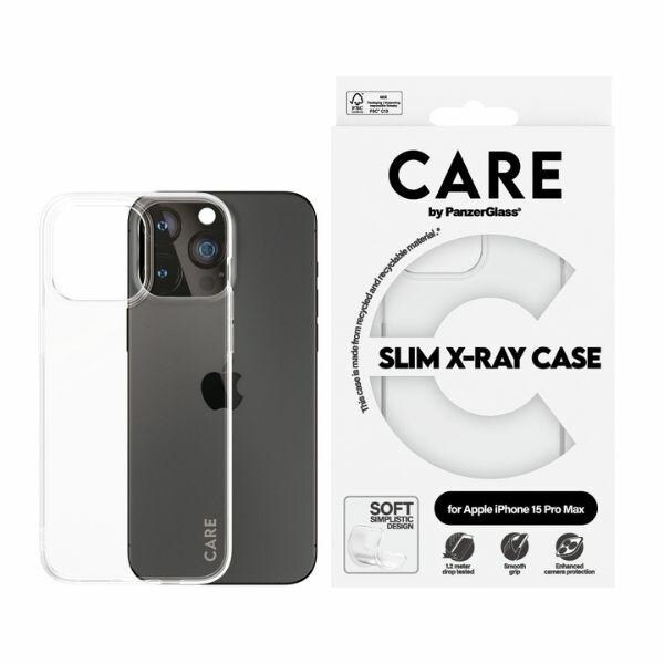 CARE by PanzerGlass Slim X-Ray-fodral för iPhone 15 Pro Max - Klar