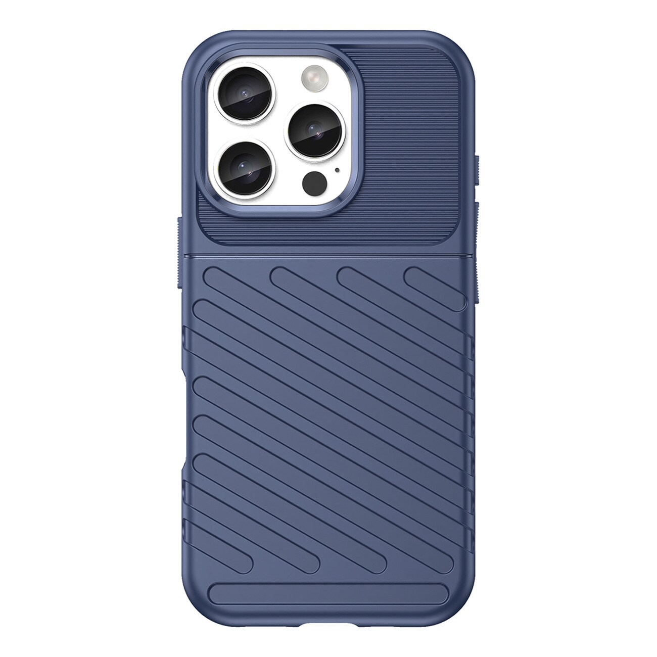 Thunder Case til iPhone 16 Pro Max Silikoneetui - Blå
