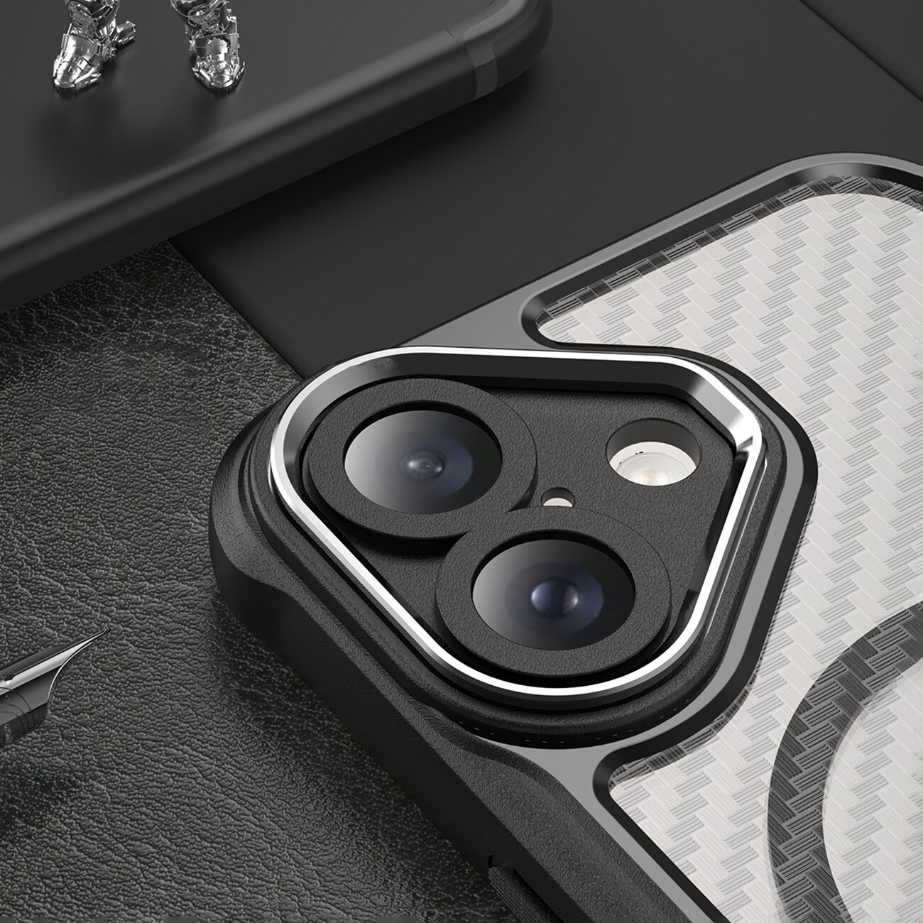 Leading Series MagSafe silikoneetui til iPhone 16 - Sort
