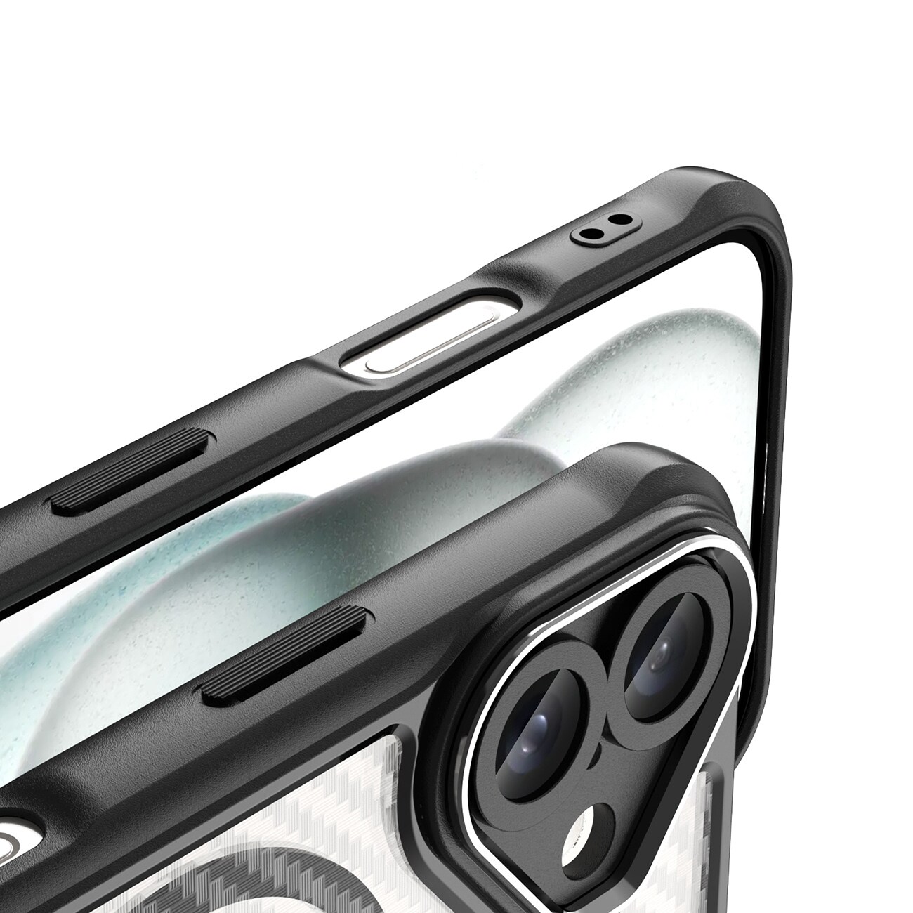 Leading Series MagSafe silikoneetui til iPhone 16 - Sort