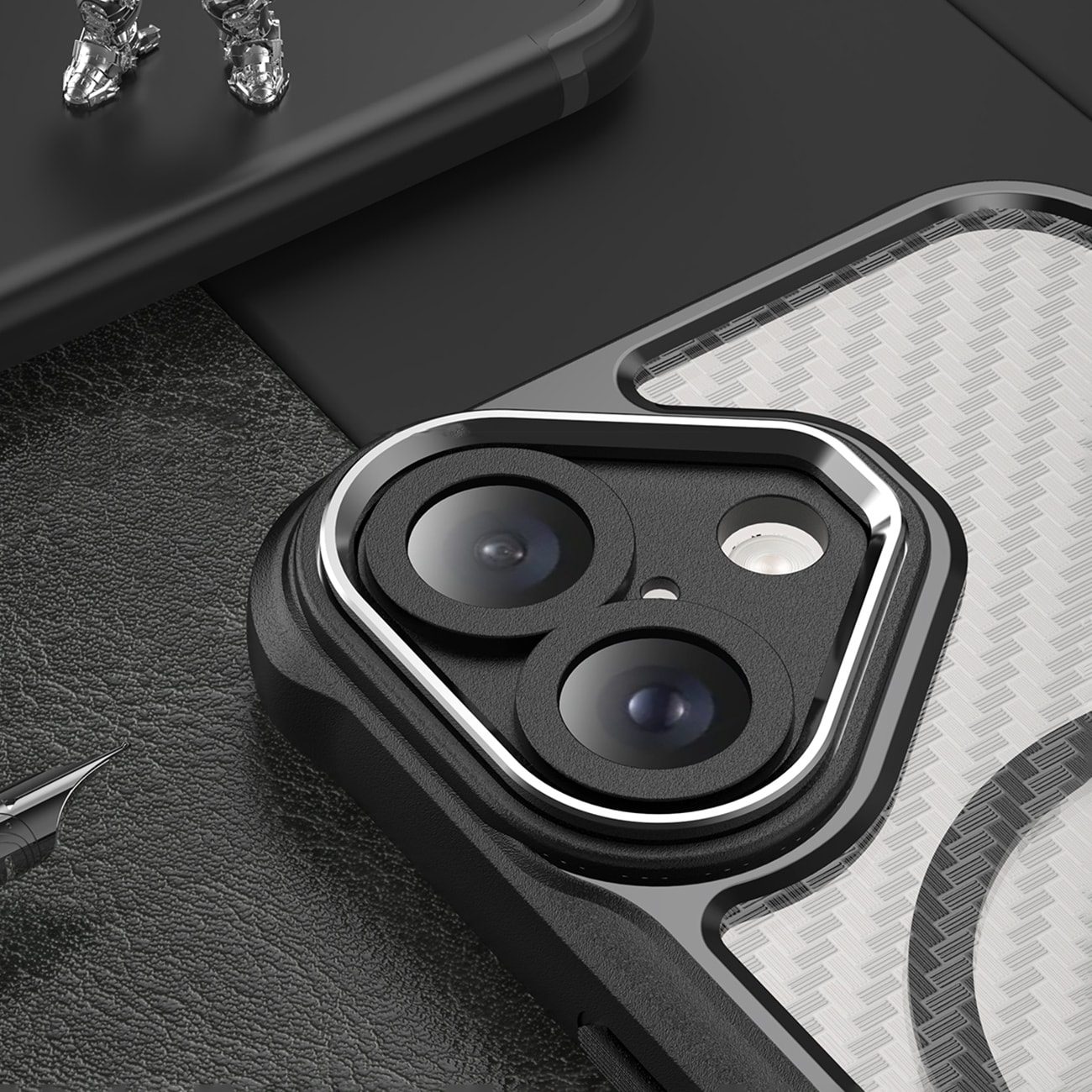 Leading Series MagSafe silikoneetui til iPhone 16 Plus - Sort