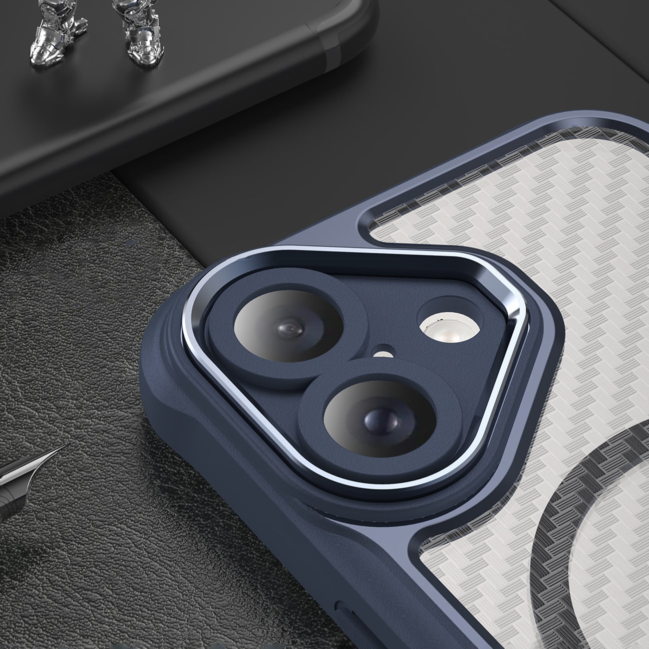 Leading Series MagSafe silikoneetui til iPhone 16 Plus - Blå