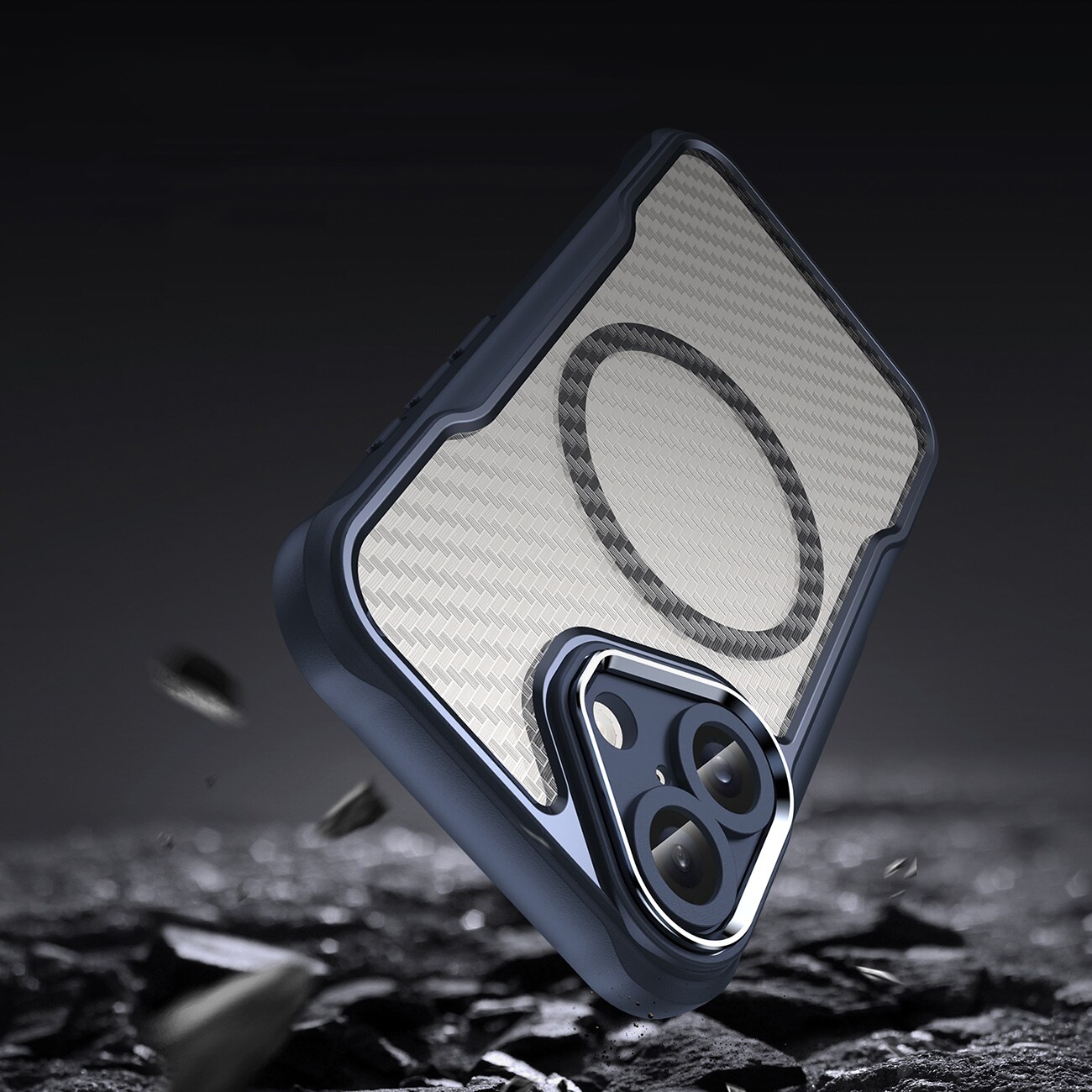 Leading Series MagSafe silikoneetui til iPhone 16 Plus - Blå