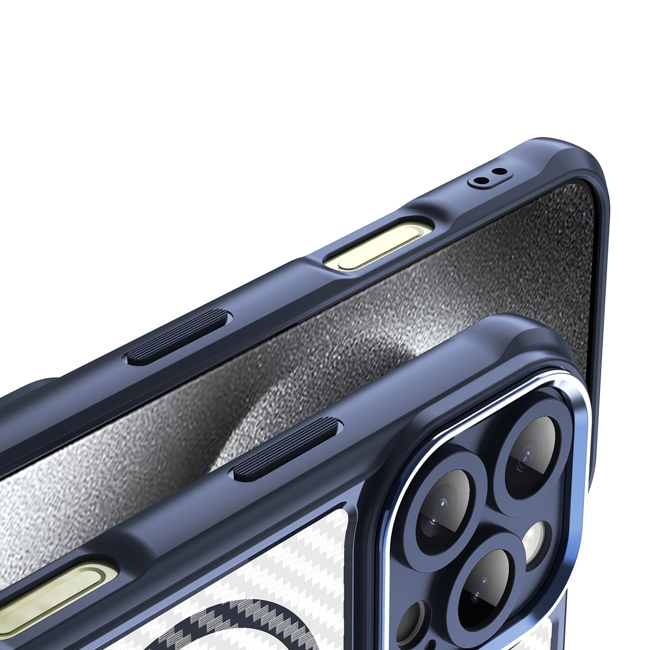 Leading Series MagSafe silikoneetui til iPhone 16 Pro - Blå