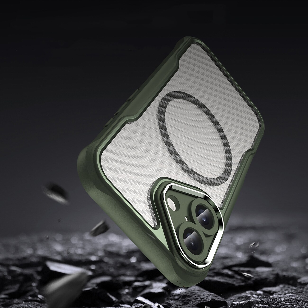Leading Series MagSafe silikoneetui til iPhone 16 - Grøn