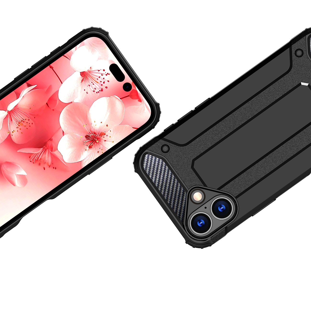 Hybrid Armor iPhone 16 Fodral - Svart