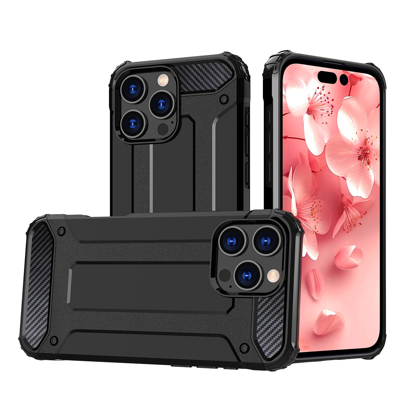 Hybrid Armor iPhone 16 Pro-fodral - Svart