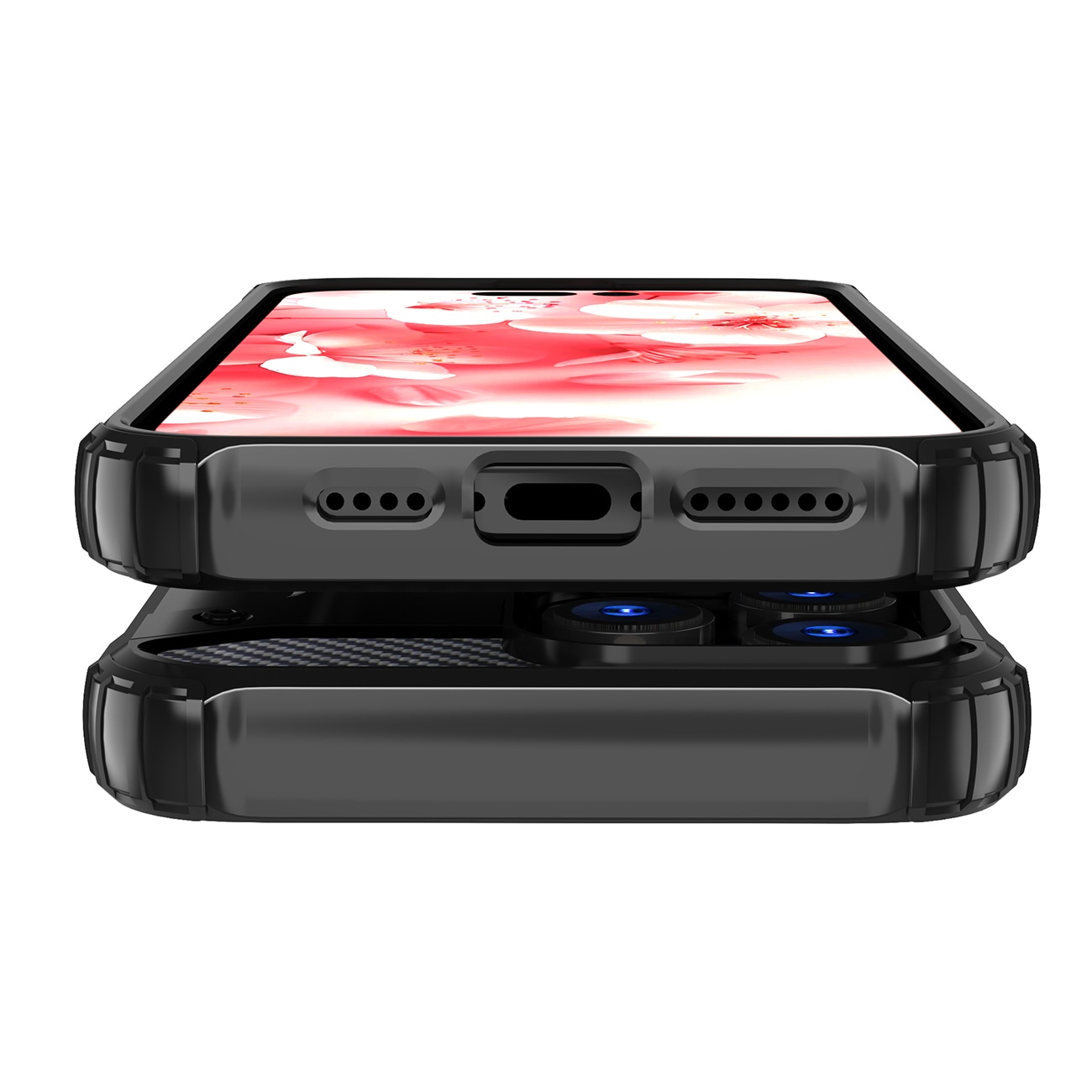 Hybrid Armor iPhone 16 Pro-etui - sort