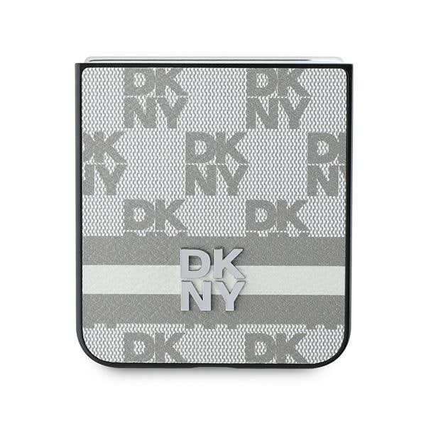 DKNY Ternet Mønster Trykt Striber Etui til Samsung Galaxy Z Flip 6 - Beige