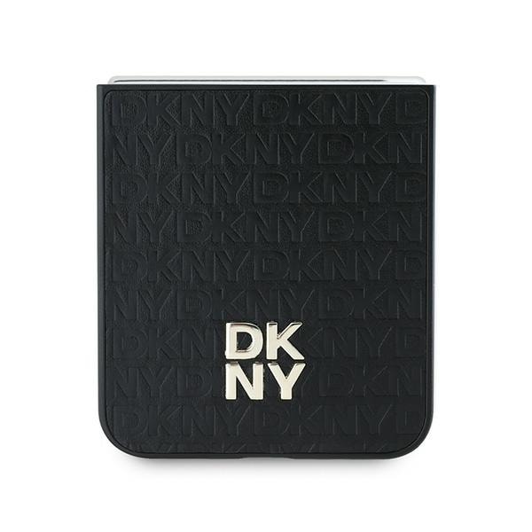 DKNY Repeat Pattern Stack Logo Fodral för Samsung Galaxy Z Flip6 - Svart