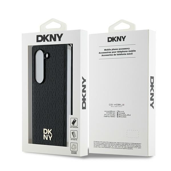DKNY Repeat Pattern Stack Logo Case til Samsung Galaxy Z Fold6 - Sort