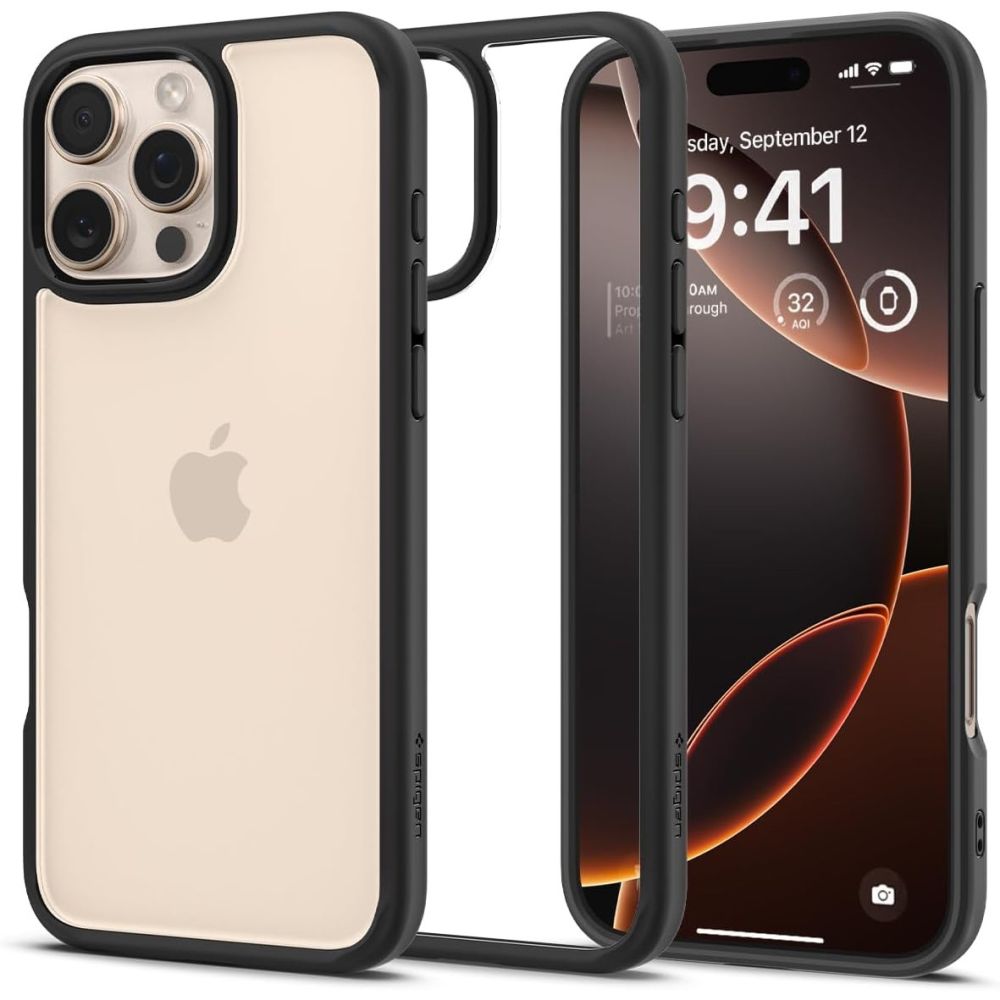 Spigen Ultra Hybrid-fodral för iPhone 16 Pro Max - mattsvart