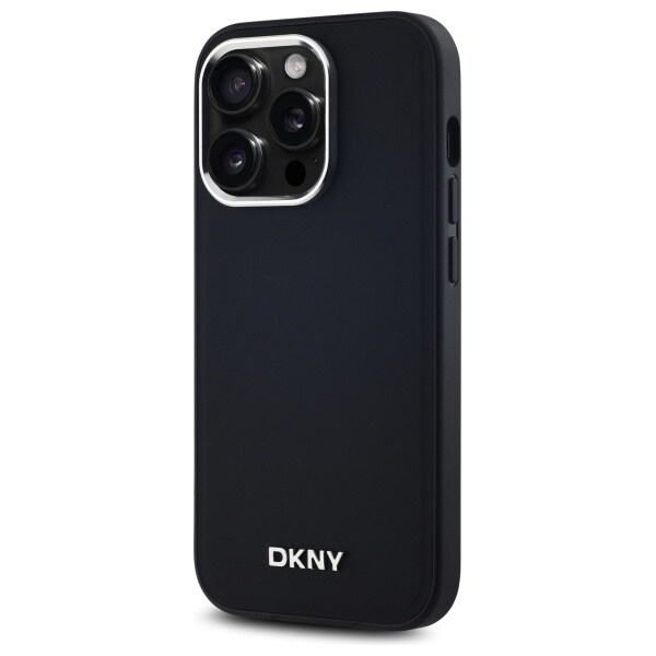 DKNY MagSafe iPhone 14 Pro-fodral med slät logotyp - svart