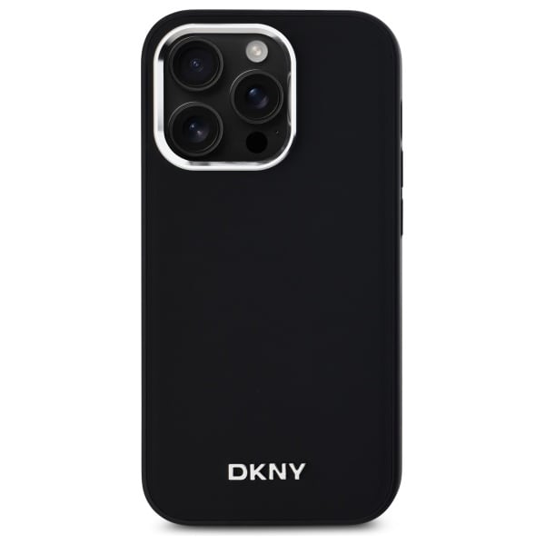 DKNY MagSafe iPhone 14 Pro-fodral med slät logotyp - svart