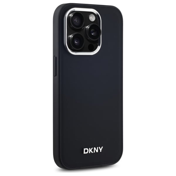 DKNY MagSafe iPhone 14 Pro-fodral med slät logotyp - svart