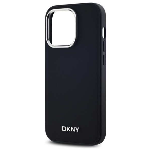 DKNY MagSafe iPhone 14 Pro-fodral med slät logotyp - svart