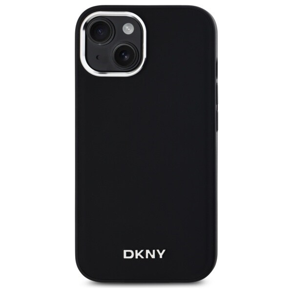 DKNY MagSafe iPhone 14 Fodral med slät logotyp - Svart
