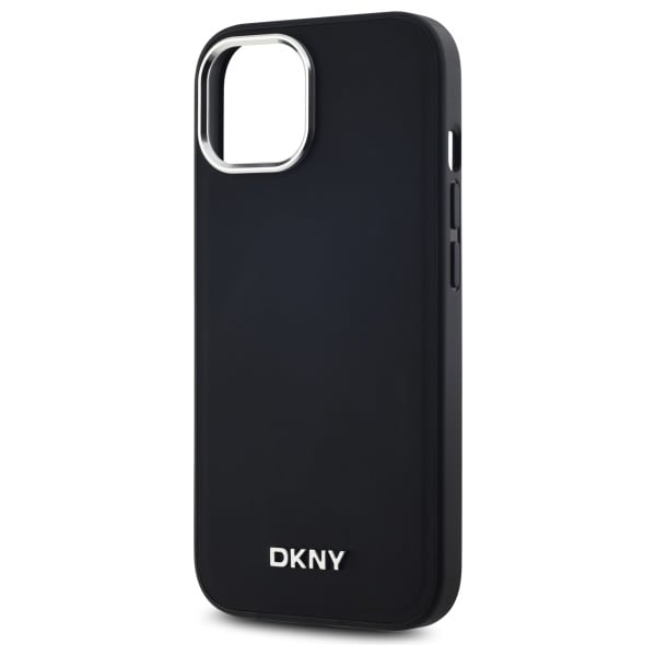 DKNY MagSafe iPhone 14 Fodral med slät logotyp - Svart