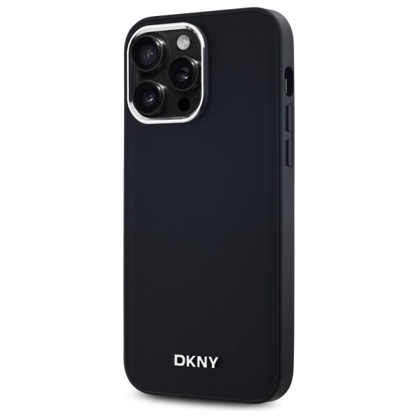 DKNY MagSafe iPhone 14 Pro Max-fodral med slät logotyp - svart