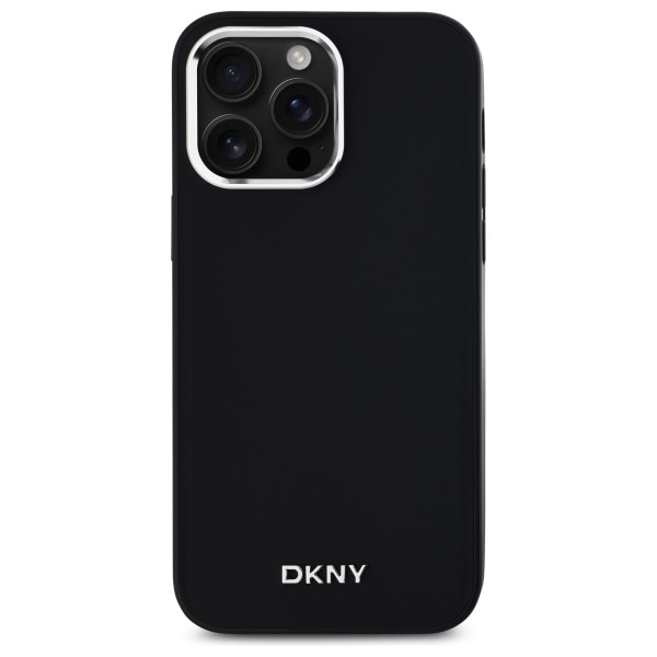 DKNY MagSafe iPhone 14 Pro Max-fodral med slät logotyp - svart