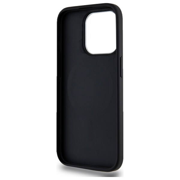 DKNY MagSafe iPhone 15 Pro-fodral med slät logotyp - svart