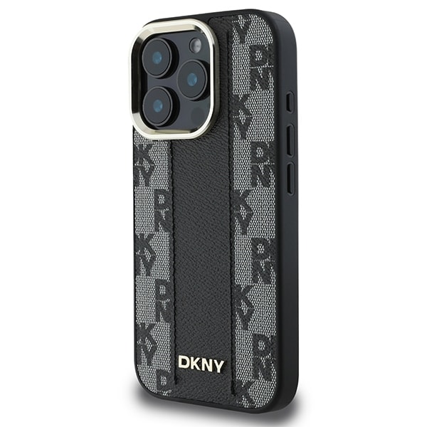 DKNY ternet mønster Magsafe iPhone 16 Pro-etui - sort