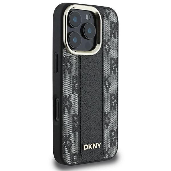 DKNY ternet mønster Magsafe iPhone 16 Pro-etui - sort