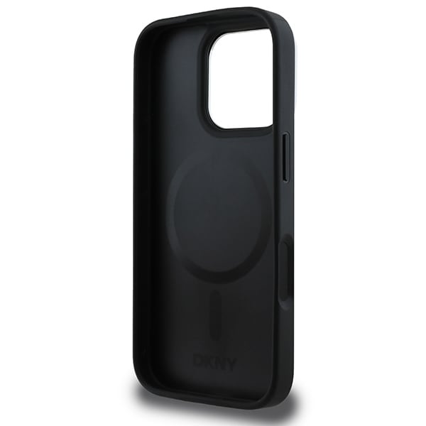 DKNY ternet mønster Magsafe iPhone 16 Pro-etui - sort