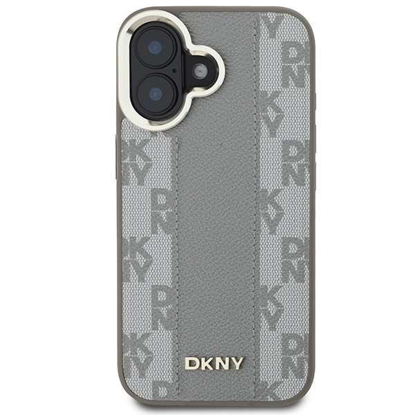 DKNY ternet mønster Magsafe iPhone 16 etui - Beige