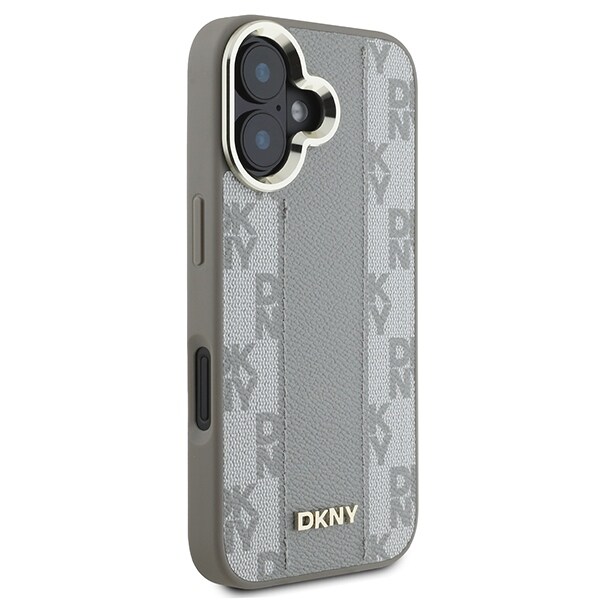 DKNY ternet mønster Magsafe iPhone 16 etui - Beige