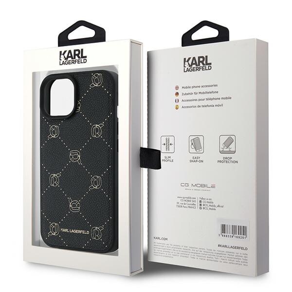 Karl Lagerfeld Karl Head MagSafe-fodral för iPhone 15 Plus - Svart