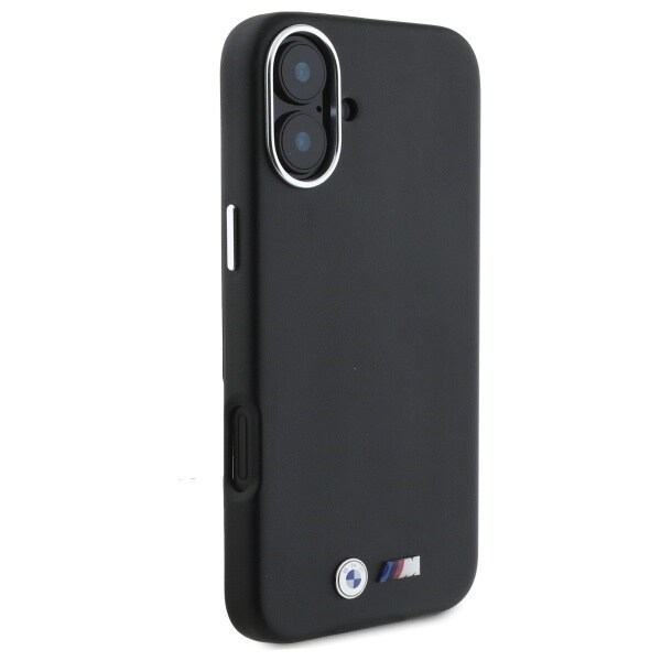 BMW M Smooth Full Wrapped Metal MagSafe-etui til iPhone 16 Plus - Sort
