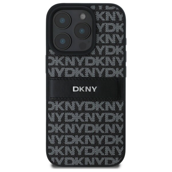 DKNY Texture Pattern Tonal Stripe iPhone 16 Pro Fodral - Svart