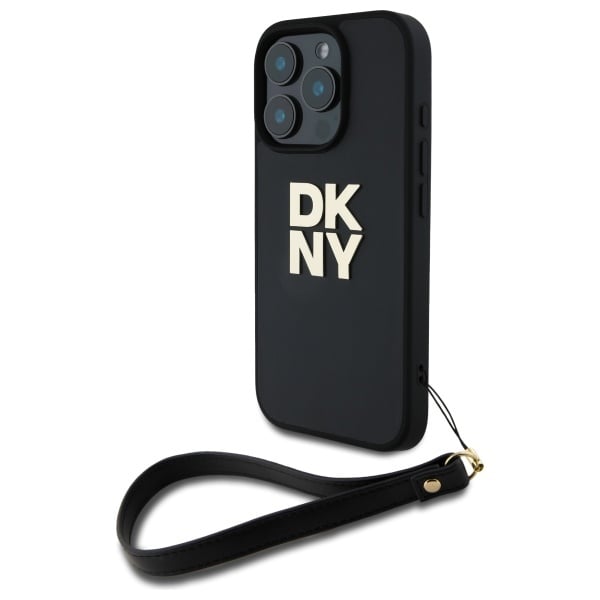 DKNY Handledsrem Stock Logo iPhone 16 Pro Fodral - Svart