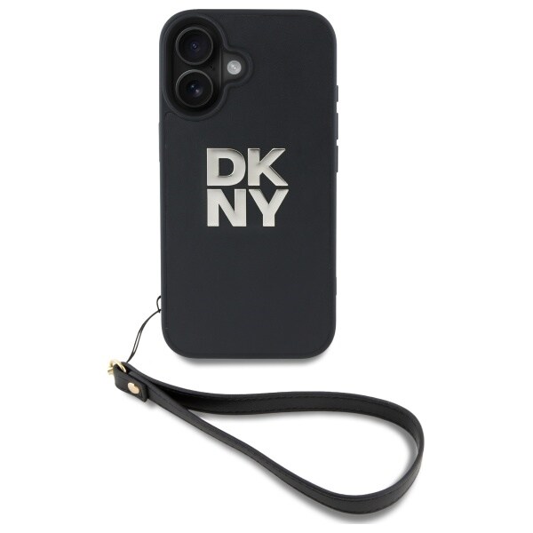 DKNY handledsrem Stock Logo iPhone 16 Fodral - Svart