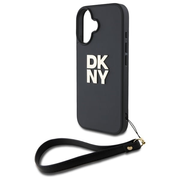 DKNY handledsrem Stock Logo iPhone 16 Fodral - Svart