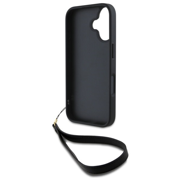 DKNY handledsrem Stock Logo iPhone 16 Fodral - Svart