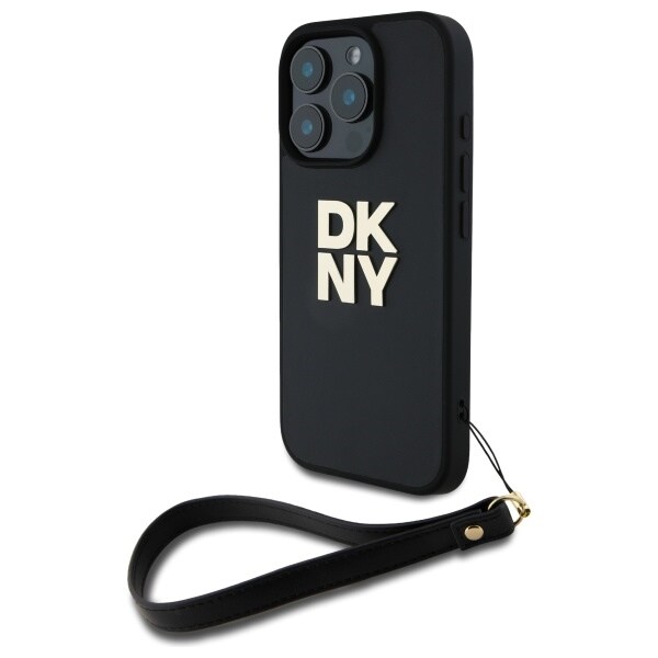 DKNY Handledsrem Stock Logo iPhone 16 Pro Max Fodral - Svart