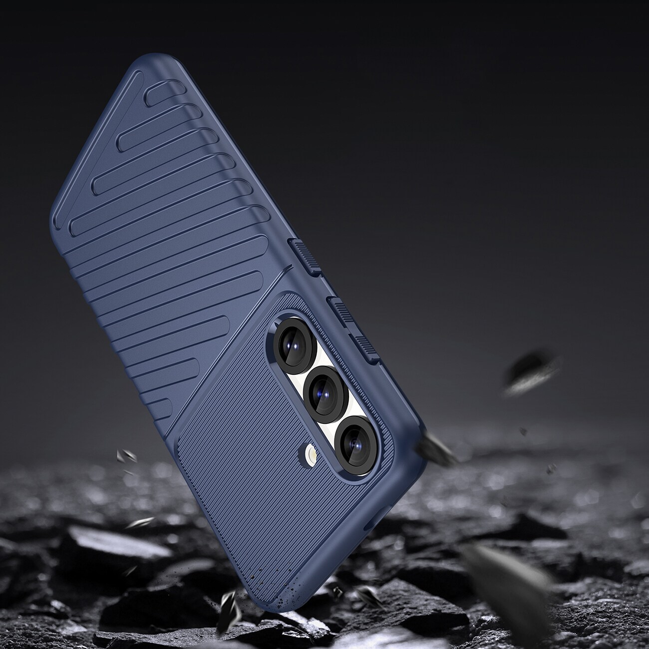 Thunder Case Samsung Galaxy S25 pansarfodral i silikon - blå