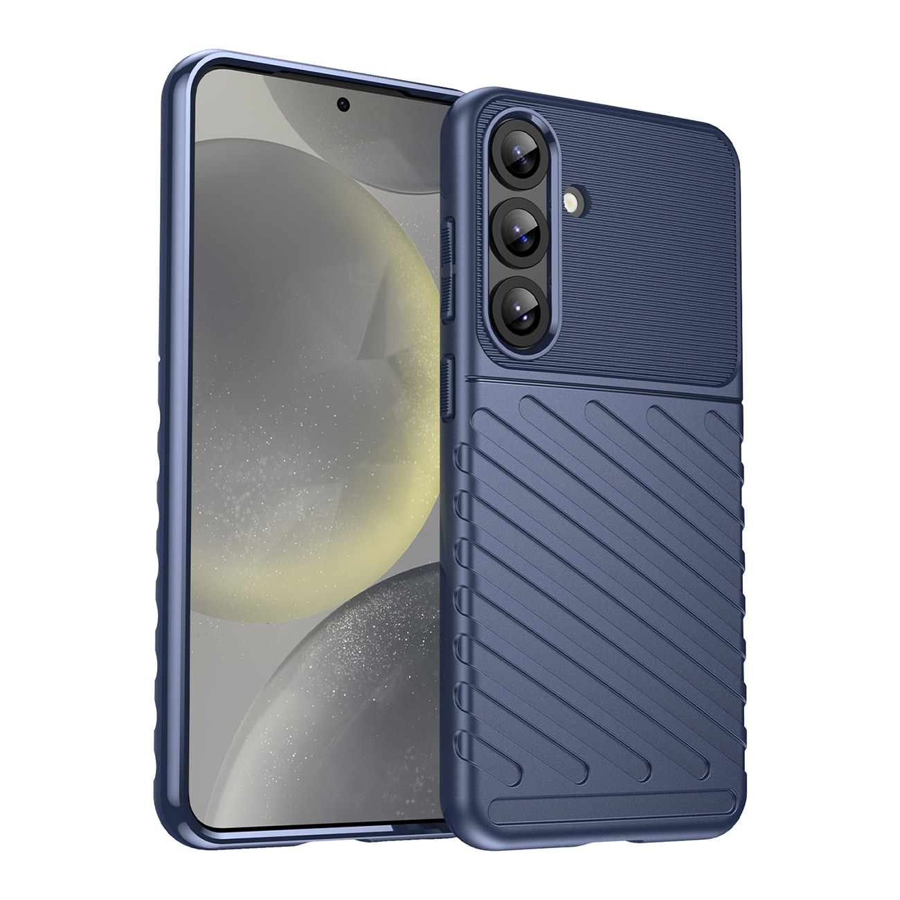 Thunder Case för Samsung Galaxy S25+ Pansarskydd i silikon - Blå