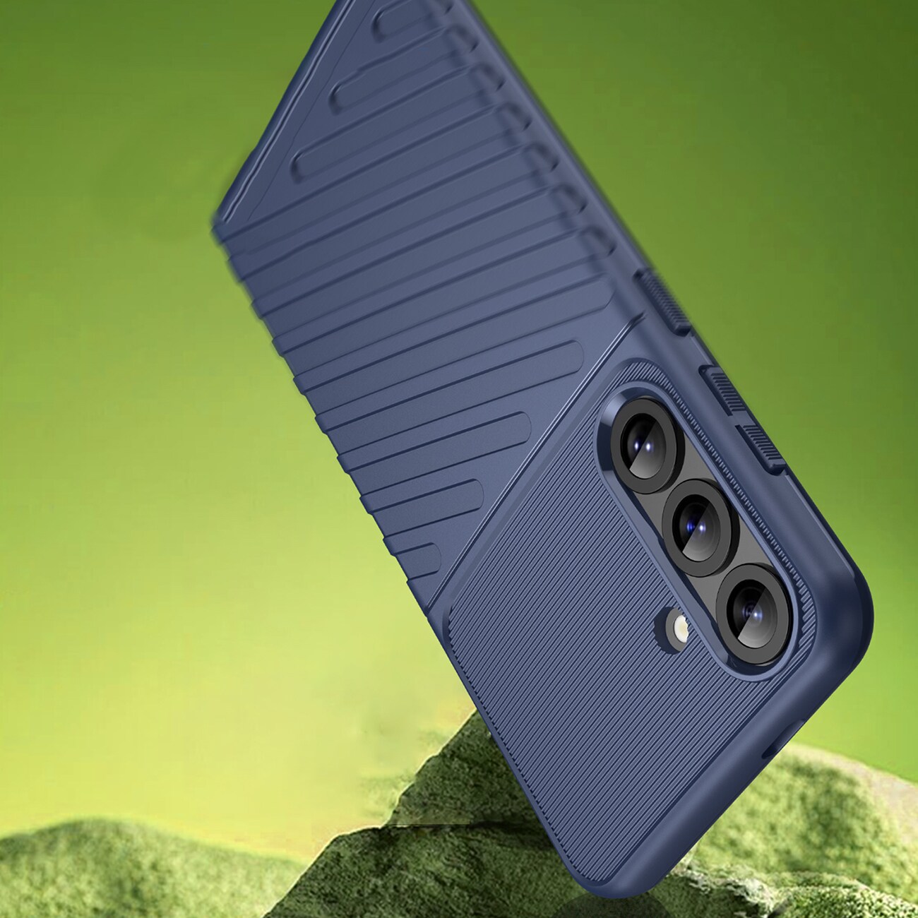 Thunder Case för Samsung Galaxy S25+ Pansarskydd i silikon - Blå