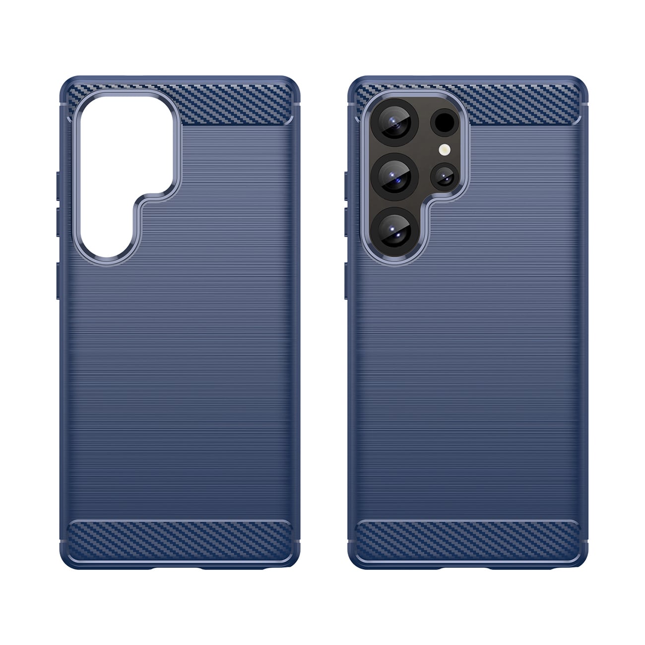 Carbon-etui til Samsung Galaxy S25 Ultra - Blå