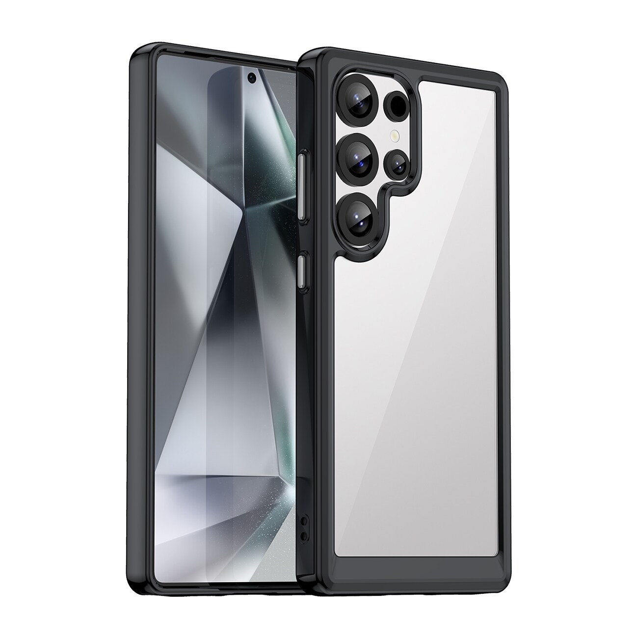 Outer Space-fodral med gelram för Samsung Galaxy S25 Ultra - Svart