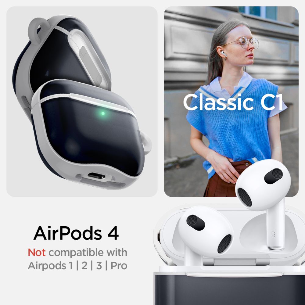 Spigen Classic C1-etui til AirPods 4 - grafit