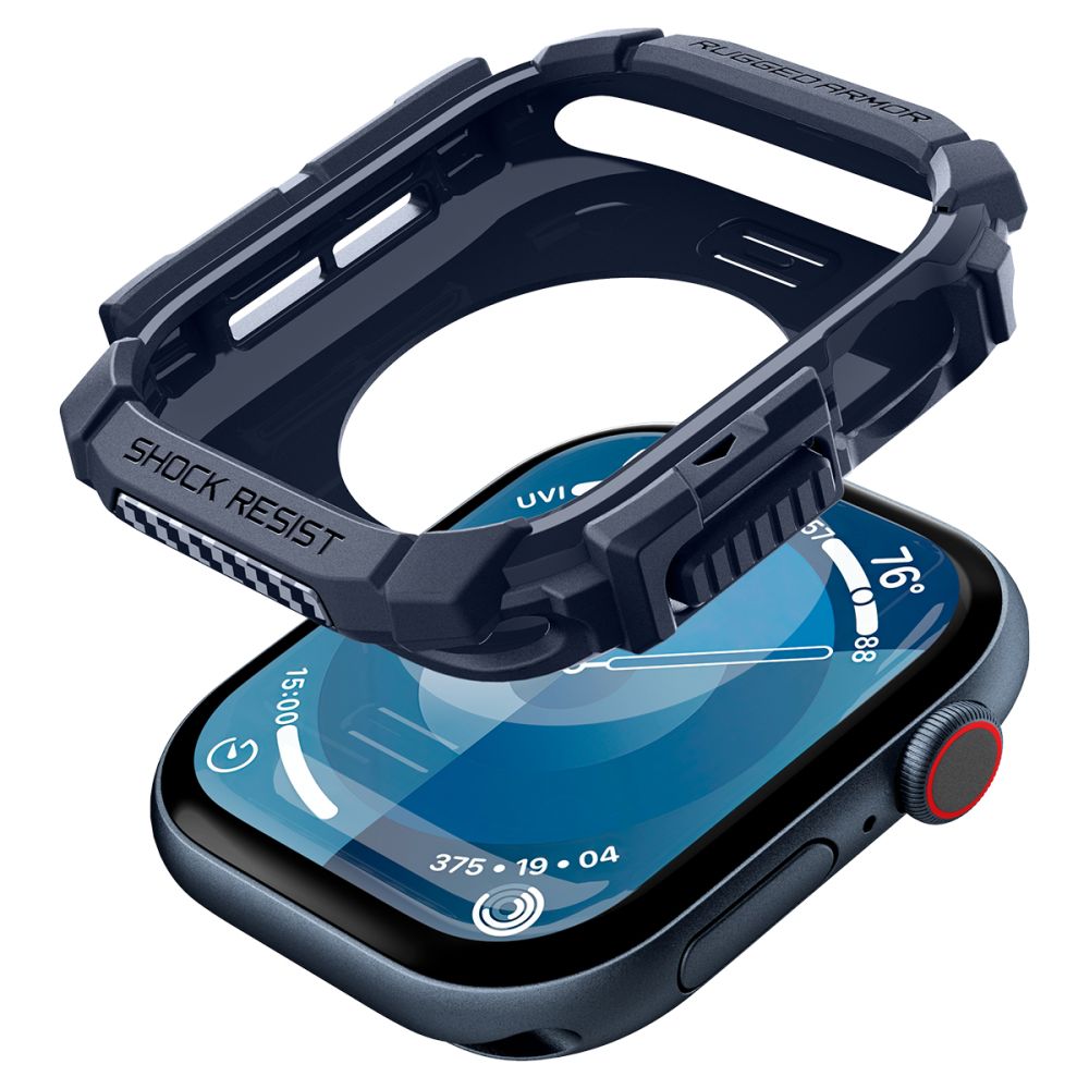Spigen Robust pansarfodral för Apple Watch 10 46mm - Marinblå